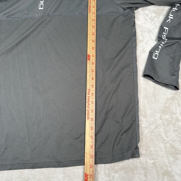 Huk Performance Fishing Icon Lightweight 1/4 Zip Pullover Men’s Size 2XL Gray - Picture 7 of 7